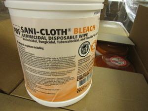 lot 430 image: PDI SANI-CLOTH BLEACH GERMICIDAL DISPOSABLE WIPES - BULK CASES