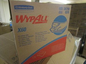 lot 493 image: KIMBERLY-CLARK WYP-ALL WIPES, W POP-UP DISPENSER BOXES - BULK CASES