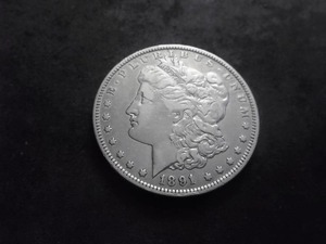 1891 O Morgan Silver Dollar