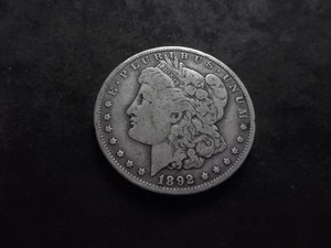 1892 O Morgan Silver Dollar