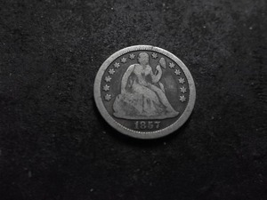 1857 Seated Liberty Dime