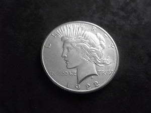 1922 S  Silver Peace Dollar