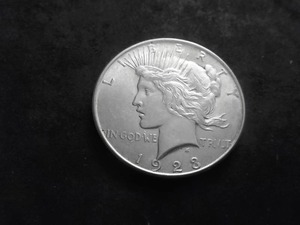1923 D Peace Silver Dollar