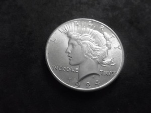 1924 Peace Silver Dollar