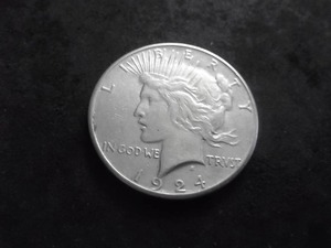 1924 S Peace Silver Dollar
