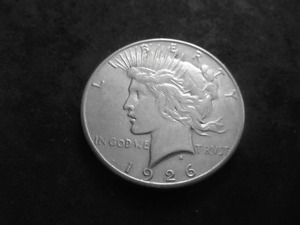 1926 S Silver Peace Dollar
