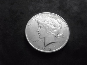 1927 D Peace Silver Dollar