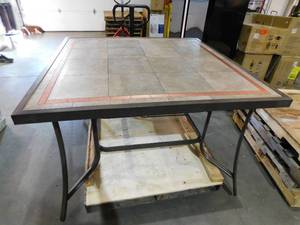 lot 4 image: Sun Valley  Aluminum Outdoor Bar Height Dining Table