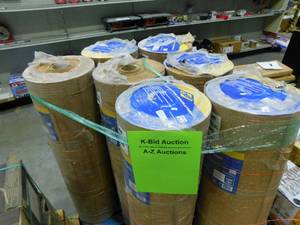lot 48 image: 7 rolls of 200 sq. ft. 48 in. x 50 ft. x 14 in. Natural Cork Underlayment Roll by QEP