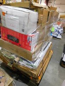 lot 64 image: WHOLESALE PALLET LOT OF GENERAL MERCHANDISE- CLOSET KITS