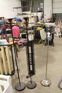 lot 641 image: Lot of (3) Uplight Floor Lamps