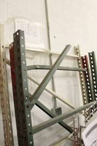 lot 777 image: Lot of (3) Pallet Racking Uprights