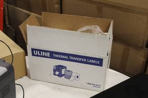 lot 725 image: Uline S-5037 4x6 Thermal Transfer Labels