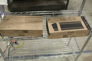 lot 731 image: Lot of (2) Cielo Mailboxes Black 13.4Wx3.4Dx6.2H (in box)