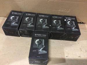 1080p Indoor Wireless Bullet Wi-Fi Smart Home Camera with 32 GB SD Card in Black by Wyze&nbsp&nbspCustomer Returns See Pictures