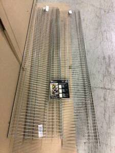 SuperSlide 72 in. W x 12 in. D Nickel Ventilated Wire Shelf by ClosetMaid&nbsp&nbspCustomer Returns See Pictures