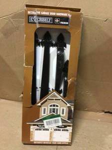 Premium Decorative Black Garage Door Hardware Kit by Everbilt&nbsp&nbspCustomer Returns See Pictures