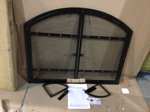 Harper 1-Panel Fireplace Screen with Doors by Pleasant Hearth&nbsp&nbspCustomer Returns See Pictures
