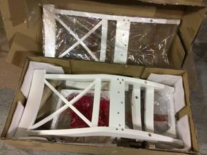 International Concepts Pure White X-Back Chair (Set of 2)&nbsp&nbspCustomer Returns See Pictures
