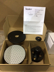 Single-Handle 1-Spray Shower Faucet with Valve in Matte Black (Valve Included) by LUXIER&nbsp&nbspCustomer Returns See Pictures