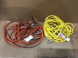 Husky 143 SJTW Single Lighted Locking Extension Kink Free Cord, 50 Ft., Yellow&nbsp&nbspCustomer Returns See Pictures