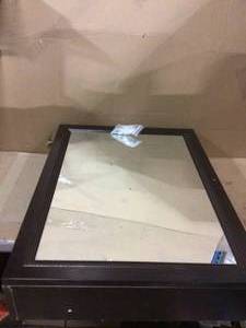 Glacier Bay MMC22COM-CH Framed Mirror &amp Bathroom Medicine Cabinet, Chocolate&nbsp&nbspCustomer Returns See Pictures
