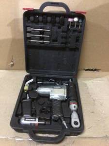 38 in. Keyed Chuck Reversible Drill  KIT by Husky&nbsp&nbspCustomer Returns See Pictures