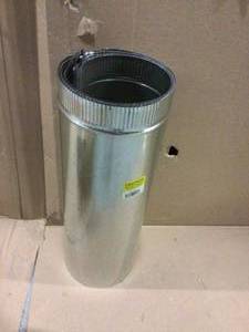 8 in. Dia x 24 in. L 26-Gauge Round Metal Duct Pipe by Master Flow&nbsp&nbspCustomer Returns See Pictures