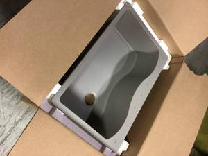 Quartz Classic Greige Quartz 33 in. Single Bowl Drop-In Kitchen Sink by Elkay Customer Returns See Pictures