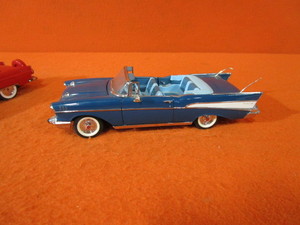 124th Danbury Mint 57 Chevy Bel Air, 56 Thunderbird, 58 Ferrari Convertible, 49 Jaguar