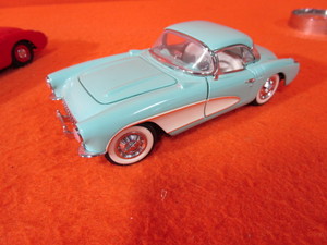 124th Franklin Mint 56 Corvette, 57 Corvette, 67 Corvette, 86 Corvette, 85 Lamborghini