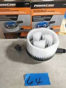lot 64 image: 2 POWERCARE ROTARY BRUSH FOR PRESSURE WASHERS