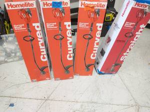 lot 35 image: 1 HOMELITE 2-Cycle 26 CC Straight Shaft Gas Trimmer ADN 3 2-Cycle 26 CC Curved Shaft Gas Trimmer