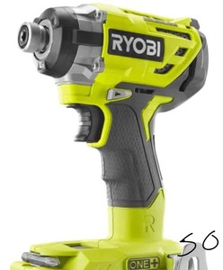 lot 50 image: RYOBI 18-Volt ONE Cordless Brushless 3-Speed 14 in. Hex Impact Driver (Tool Only) with Belt Clip