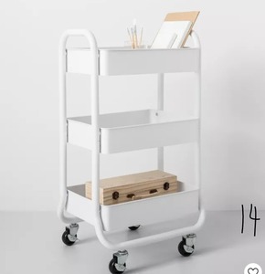 lot 14 image: 3-Tier Metal Utility Cart - Made By Design