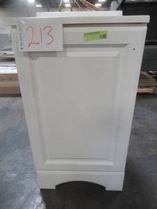 18-12 x 16. W Vanity in White with Cultured Marble Vanity Top in White - Slight scratch and dent..