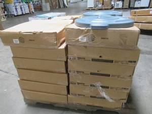 WHOLESALE PALLET OF RUBBERMAID GRAY BRUTE COMMERCIAL GARBAGE CAN LIDS