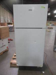 Hotpoint 15.6 cu. ft. Top Freezer Refrigerator in White, HPS16BTNLWW - Scratch and Dent.