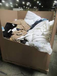WHOLESALE MIXED PALLET OF MISCELLANEOUS BRAND NAME BEDDING AND BATH DECOR