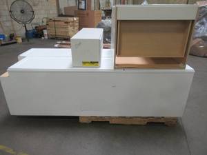 WHOLESALE MIXED PALLET OF MISCELLANEOUS PANTRY AND KITCHED CABINETS - SCRATCH AND DENT