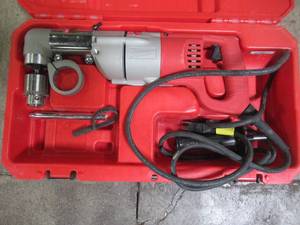 Milwaukee 7 Amp 12 in. Corded Heavy Right-Angle Drill Kit 3107-6