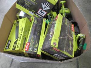 WHOLESALE MIXED PALLET OF MISC. RYOBI OUTDOOR POWER ITEMS