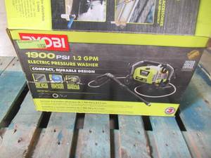 Ryobi 1900 PSI 1.2 GPM Cold Water Wheeled Electric Pressure Washer RY1419MTVNM