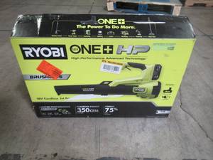 Ryobi 110 MPH 350 CFM ONE HP 18-Volt Brushless Lithium-Ion Cordless Jet-Fan Leaf Blower (TOOL ONLY) P21120VNM