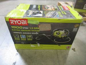 Ryobi 1900 PSI 1.2 GPM Cold Water Wheeled Electric Pressure Washer RY1419MTVNM