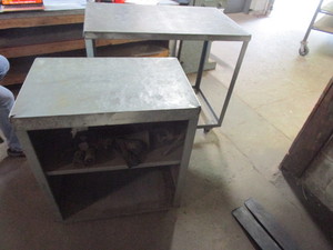 lot 112 image: ROLLING SHEET METAL TABLES