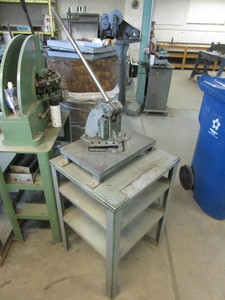 lot 133 image: WHITNEY HAND NOTCHER WITH STAND