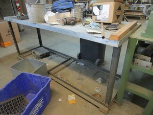 lot 136 image: SHEET METAL WORK TABLE