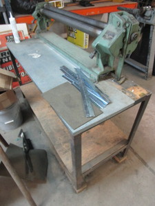 lot 138 image: 36 ROLLER WITH STAND