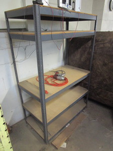lot 154 image: SMALL METAL SHELF
